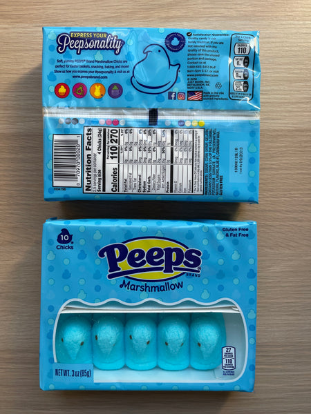 PEEPS Marshmallow Chicks BLUE GF